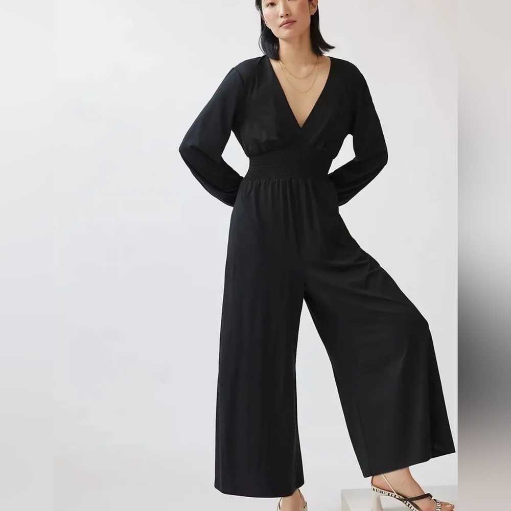 Hutch Black V-Neck Jumpsuit